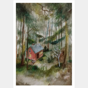 Création Delphine Balme aquarelle-foret