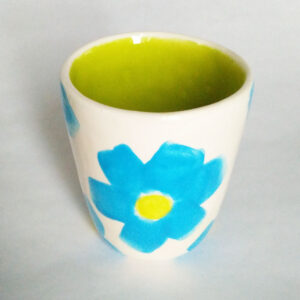 Création Laurence Cohen verre-fleurs-bleues-1