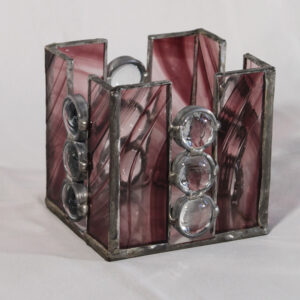 Photophore violet Création 4 Anne Macé